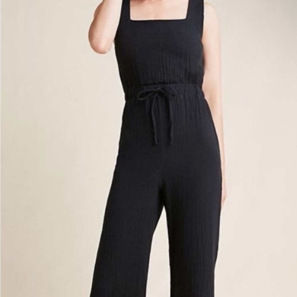 Anthropologie Saturday Sunday Black Jumpsuit
